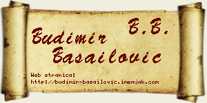 Budimir Basailović vizit kartica